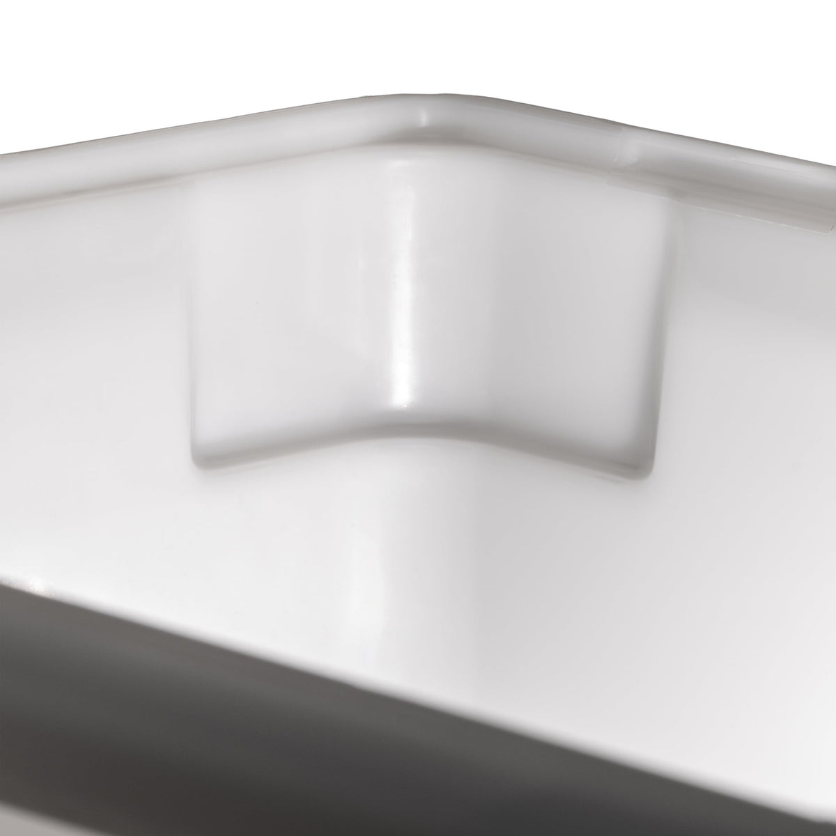 Winco 18" x 12" x 6" / 6" Deep / White Containers