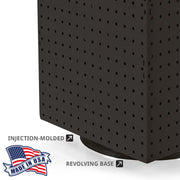 Azar Displays Pegboard + Hooks / Black / 14" x 14" x 21" Pegboard Hooks