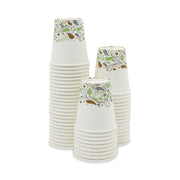 Deerfield Printed Paper Hot Cups by Boardwalk – 10 Ounces, 10.0 fluid_ounces, Paper, Green
