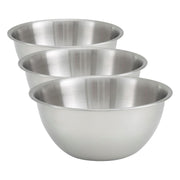 Winco Solid / Medium (Pack of 3) / Deep/Heavy Duty Mixing Bowls