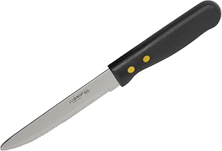 Winco Black Jumbo Plastic Steak Knife, Blade with Handle (Set of 12)