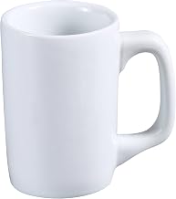 Yanco AC-12-D ABCO 12 oz Coffe Mug, 3" Diameter, 4.375" Height, Porcelain, Super White, Pack of 36