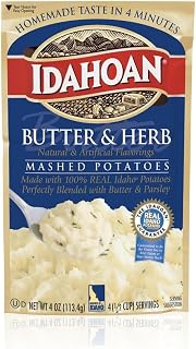 Idahoan Butter and Herb Mashed Potatoes 4 oz. (Pack of 2)