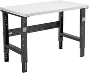 Global Industrial Adjustable Height Workbench C-Channel Leg, 48" W x 36" D