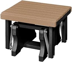 American Furniture Classics Model 601CBK Gliding Ottoman in Cedar and Black, Made in USA