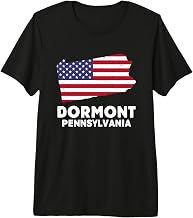 Distressed Patriotic USA Flag Dormont, Pennsylvania Premium Tri-blend T-Shirt