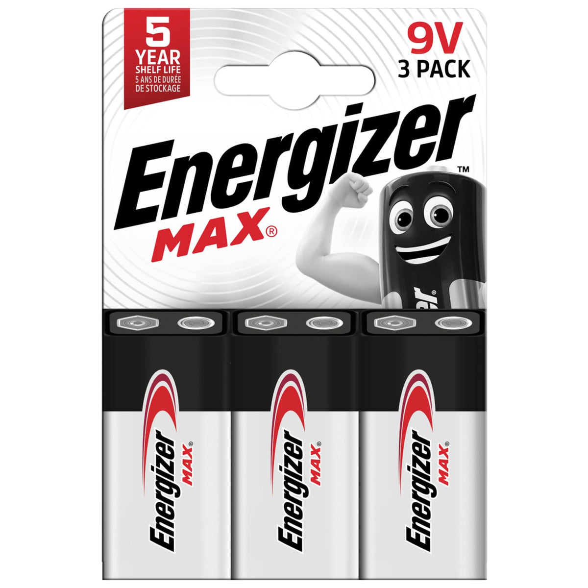 Energizer 9V (Pack of 3) / Max Alkaline 9V (Pack of 3) / 1 9V