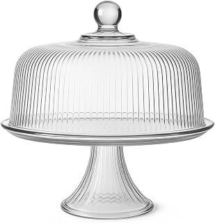 Anchor Hocking Monaco Cake Set, STD, Crystal