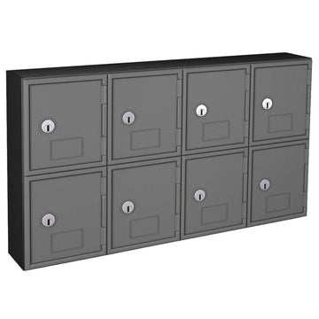 Cell Phone Locker by United Visual – ABS Plastic, Black/Grey Door, Model UVQ1052