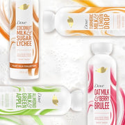 Dove 17.5 Fl Oz (Pack of 4) / White / Almond Milk & Green Apple Body Washes