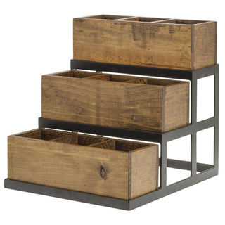 Reclaimed Wood Condiment Holder - 11 1/2"L x 13"W x 12 1.2"H by HUBERT – Wood, Model 191538025891