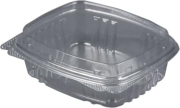 Genpak Clear High Dome Hinged Deli Container, 16 Ounce - 200 per case.