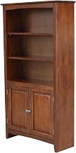 International Concepts 60" Solid Wood Shaker Bookcase in Espresso