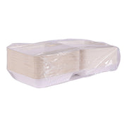 Compostable 8" Soak Proof Clamshell To Go Containers by ECO PRODUCTS – 8", 35.5 ounces, Molded Fiber, white, Pack of 200