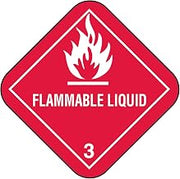 Labelmaster ML6 Hazmat Shipping Form Flag, Flammable Liquid (Pack of 500)