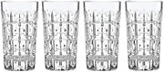 Reed & Barton New Vintage 4Pc Odeon Highball Glass Set, 5.40 LB, Clear