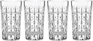 Reed & Barton New Vintage 4Pc Odeon Highball Glass Set, 5.40 LB, Clear