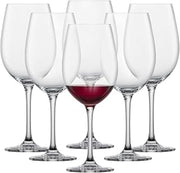Schott Zwiesel Bordeaux Red Wine Glass Classico (Set of 6), Classic Bordeaux Glasses for Red Wine, Dishwasher Safe Tritan Crystal Glasses, Made in Germany (Item No. 123653) | Classic Bordeaux glasses for red wine, dishwasher-safe Tritan® crystal glasses, made in Germany
