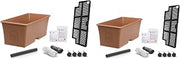 EarthBox Organic Terra Cotta Kit, Pack of 2 Planters