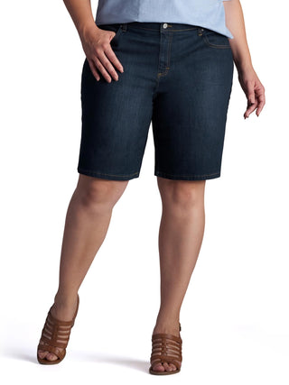 Women's Plus Size Relaxed Fit Bermuda Short by Lee – 20 Plus, Denim, Journey, Model 103783728