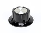 Knob; Thermostat/TMR;Aluminum Inla - Genuine OEM Replacement Part by Bakers Pride – Black, Model S1311X