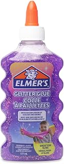 Elmer's 2090851 Elmers Glitter Glue Purple Liquid Glue 177ml Slime Multi-Purpose