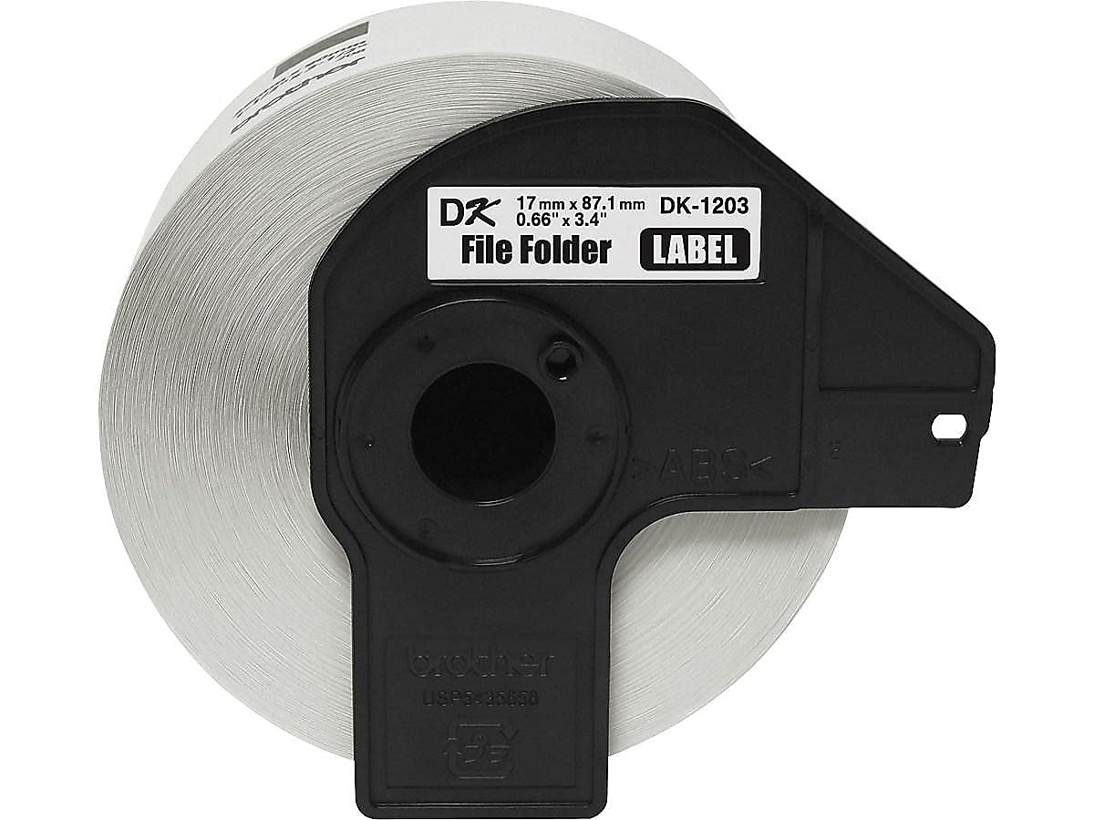 Brother White / 1 Roll / File Folder Label File Folder Labels
