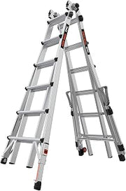 Little Giant Ladders, Epic, M26, 26 ft, Multi-Position Ladder, Aluminum, Type 1A, 300 lbs weight rating, (16826-818) | Multi-Position Ladder with Dual-Position Accessory Ports, Type IA 300 lbs. Weight Rating