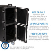 Carlisle FoodService Products Black / 10 Pan Capacity / Modern Storage & Transport
