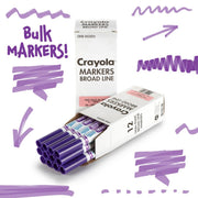 Crayola Violet / 1 Count (Pack of 12) / classic Coloring Pens & Markers