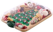 Farberware Tree Build-A-Board with Clear Locking Lid – Holiday Prep and Serve Board for Charcuterie, Cookies, Candy, and Seasonal Entertaining
