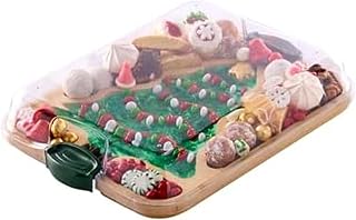 Farberware Tree Build-A-Board with Clear Locking Lid – Holiday Prep and Serve Board for Charcuterie, Cookies, Candy, and Seasonal Entertaining