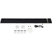 Infrared Patio Heater With Remote by Global Industrial – Aluminum, Black, Model SOLE