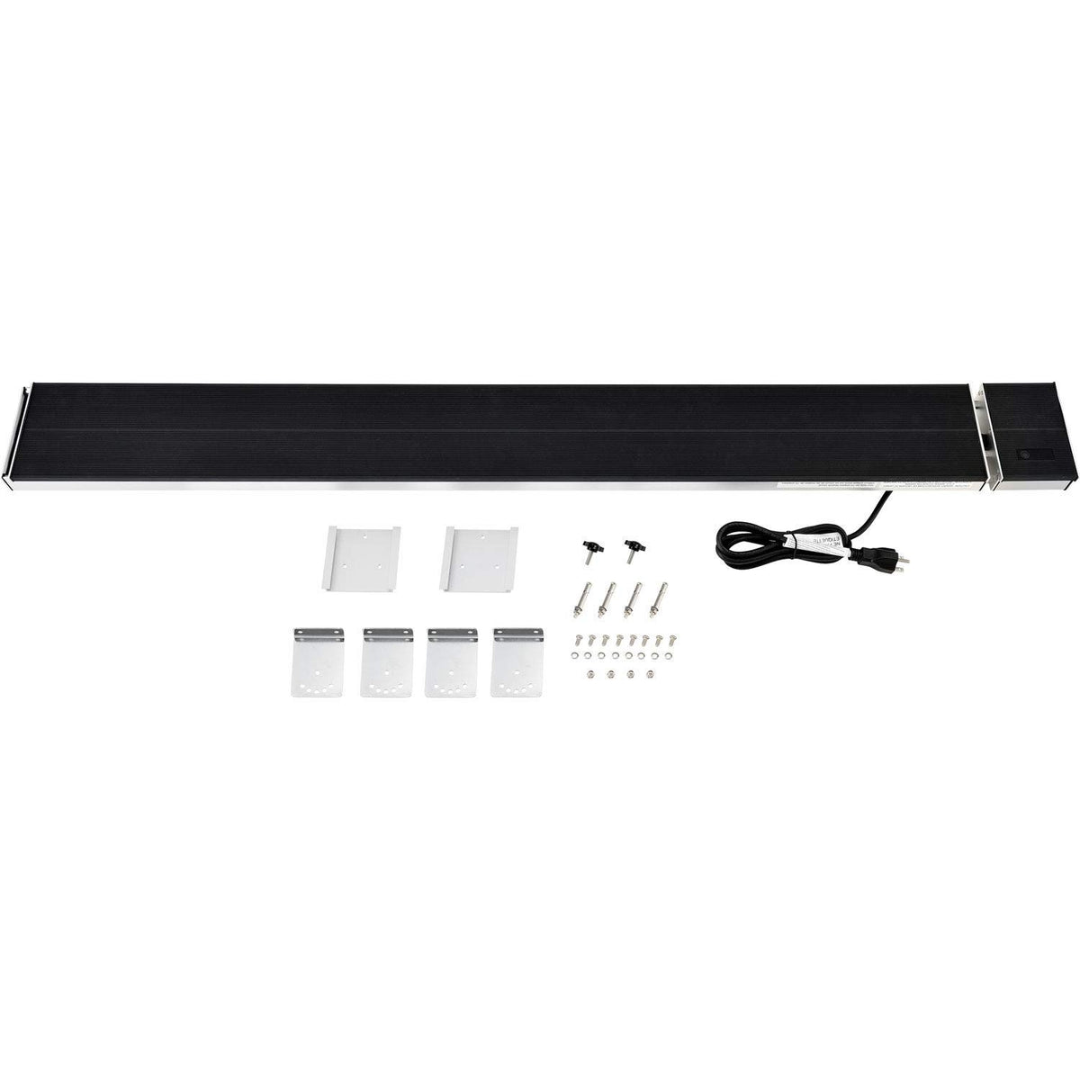 Infrared Patio Heater With Remote by Global Industrial – Aluminum, Black, Model SOLE