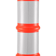 Portable Delineator Post w/ 3" Reflective Bands by Global Industrial – Polyethylene, Orange, Model RD10-R6P-ORG