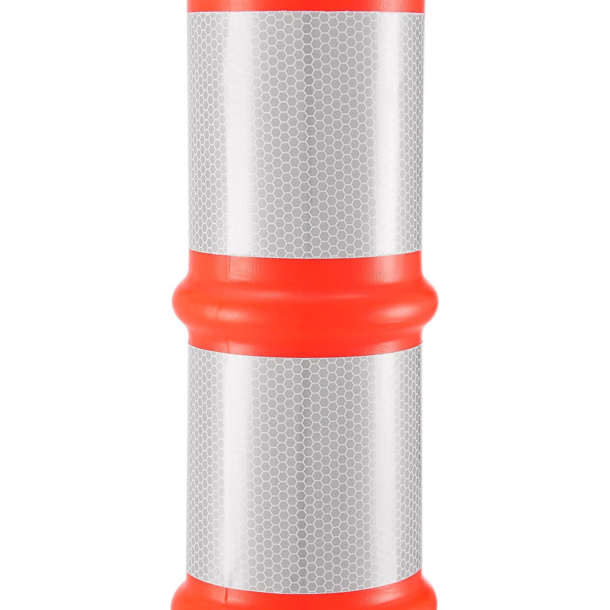 Portable Delineator Post w/ 3" Reflective Bands by Global Industrial – Polyethylene, Orange, Model RD10-R6P-ORG