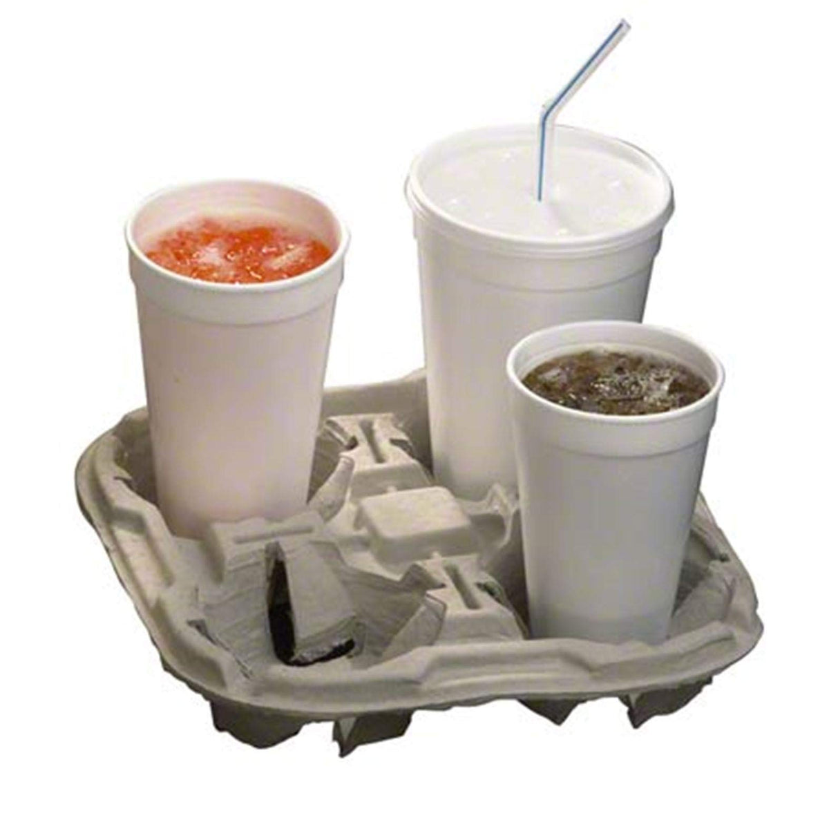 Pactive Earthchoice Four-cup Carrier – 16 Ounces, Paper, White, Model M5135040001
