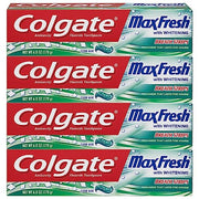 Colgate Clean mint / 6 Ounce (Pack of 4) / Toothpaste With Breath Strips Toothpaste