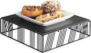 Portland Collection – Square Riser – 12W x 12D x 3.25H – Black Wire, Metal