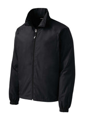Unisex Full Zip Wind Jacket by SPORT-TEK – Medium, 100 % Polyester,Mesh, Black, Model JST70
