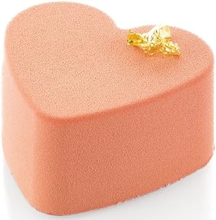 Silikomart SQ086 Baking Mold with 24 Heart Cavities 2.87 Inch x 3.07 Inch x 1.57 Inch High