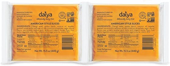 Daiya American Style Cheese Slices, 31.04 Ounce -- 4 per case.