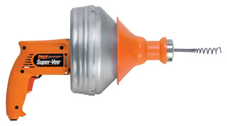 Super-Vee Electric Drain Cleaning Machine with 25' of 1/4" Cable for 1-1/4" to 2" Sink by General Pipe Cleaners – material, color, Model SV-F