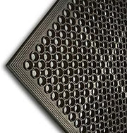 Cactus Mat 2530-C5 Rubber VIP Topdek Molded Bevel Edge Mats Junior Version, 3' x 5', Black