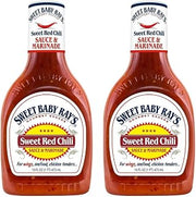 Sweet Baby Ray's Wing Sauce & Glaze, Sweet Red Chili, 16oz Bottle (Pack of 2)