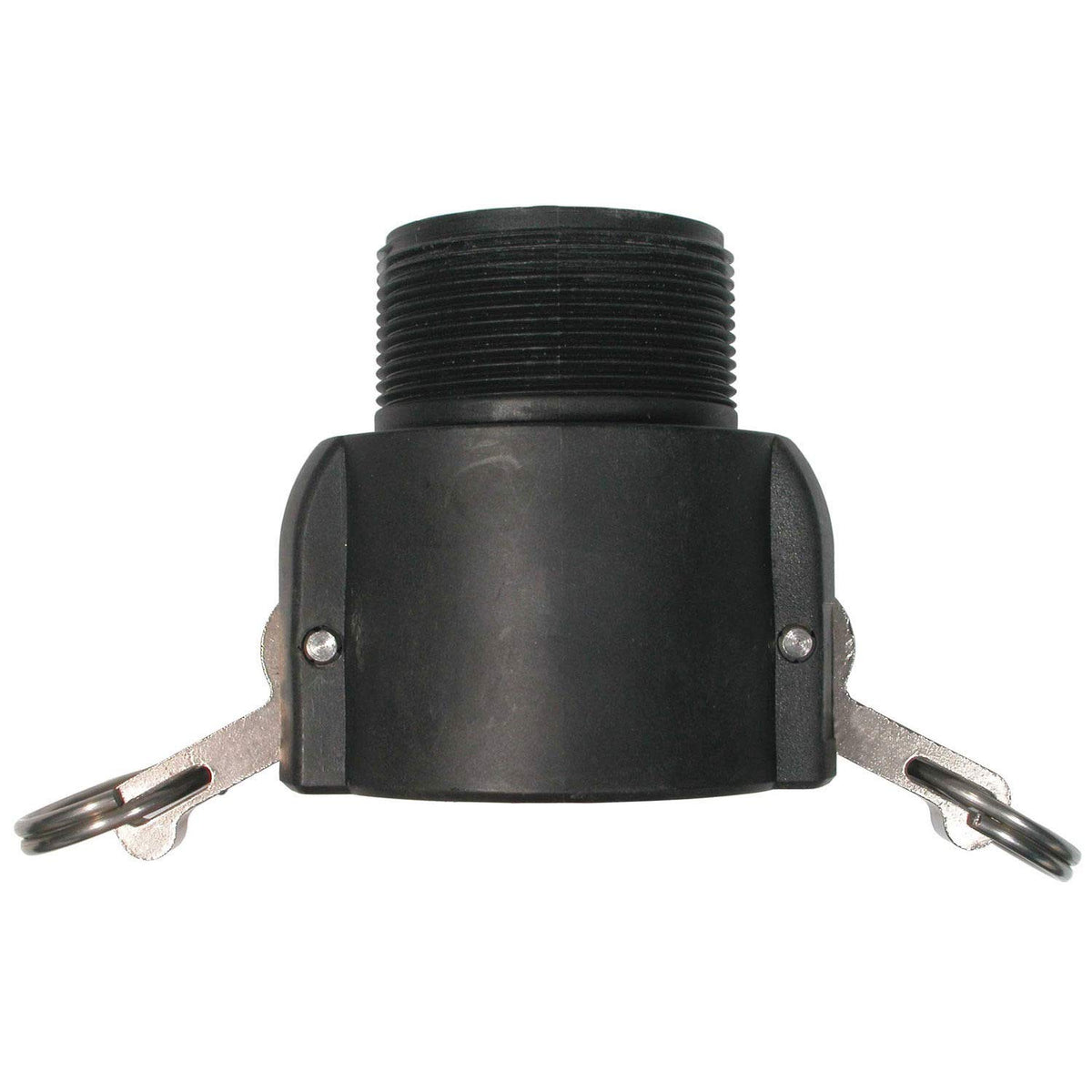 2" Polypropylene Camlock Type B by BE Power Equipment – a, To Null, Black, Model 90.737.300