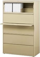 Hirsh Industries 36" Wide Five-Drawer Lateral File - Putty 14991