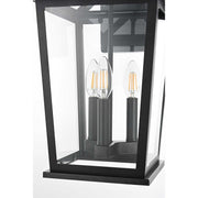 Cayman Three Light Outdoor Wall Sconce Black by Lighting Design – Iron, Black, Model OD332W16BK