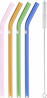 ZWILLING Sorrento 5-pc Bent Glass Straw Set - Multi Color
