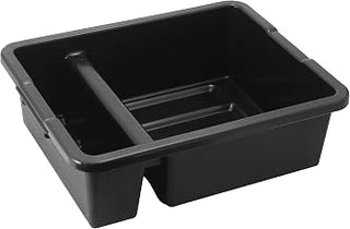 Winco 7" White Divided Bus Box / Dish Tub